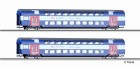 01666 Tillig Set of 2 Double Decker Passenger car 2nd class
